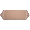 Clayre Eef GBB65 Camino de Mesa 50x160 cm Casa de jengibre de algodón marrón