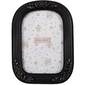 Clayre & Eef 2F1160 Marco de fotos Negro 17x2x22 cm...