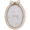 Clayre & Eef 2F1165 Marco de Fotos Oval Beige 16x3x22 cm / 13x18 cm Romántico