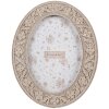 Clayre & Eef 2F1166 Marco Oval Beige 19x23 cm para Fotos 13x18 cm Boho