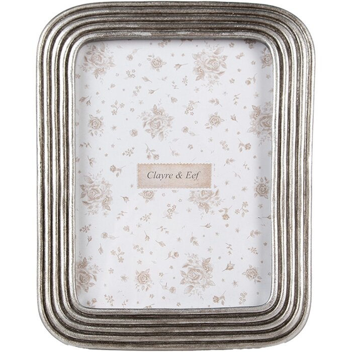 Clayre & Eef 2F1168 Marco de fotos color plata 15x2x20 cm para fotos 10x15 cm