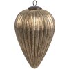 Clayre & Eef 6GL4555L Adorno Árbol Navidad Oro Ø 14x20 cm Cristal Navidad