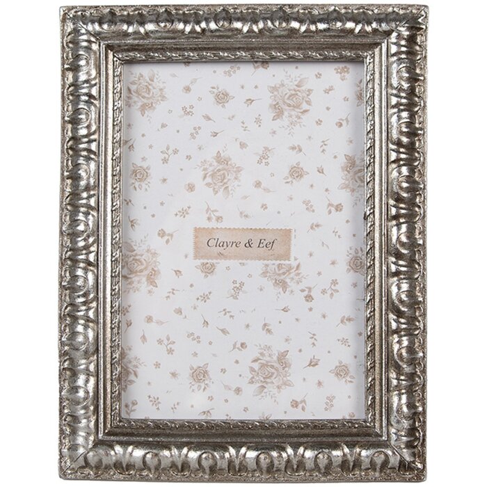 Clayre & Eef Marco 10x15 cm Plata Diseño Bohemio