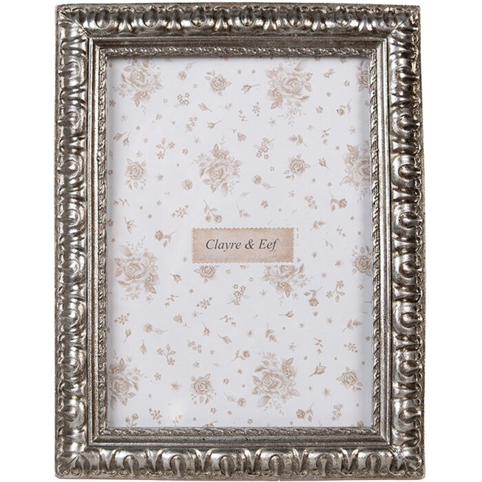 Clayre & Eef 2F1172 Marco Foto Plata 17x2x22 cm / 13x18 cm Estilo Boho