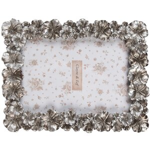 Clayre & Eef 2F1173 Marco Foto 17x2x22 cm Plata Estilo Vintage