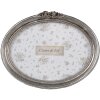 Clayre & Eef 2F1175 Marco de Fotos Ovalado Color Plata 18x3x13 cm / 15x10 cm