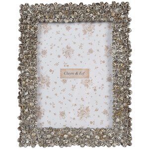 Clayre & Eef 2F1183 Marco de Foto Color Plata 18x2x23...