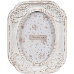 Clayre & Eef 2F1187 Marco Foto Blanco 10x2x12 cm 6x9...