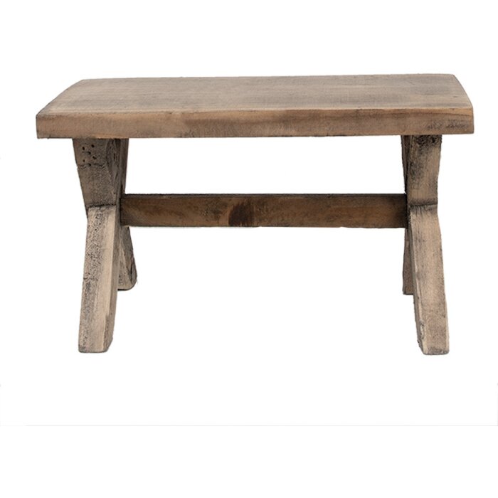 Clayre & Eef 6H2315 Mesa para Plantas Madera Marrón 24x13x14 cm Estilo Bohemio