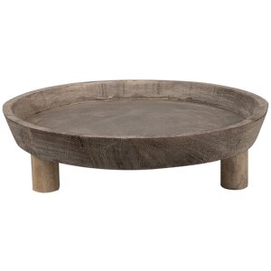 Clayre & Eef 6H2317 Cuenco decorativo de madera...