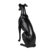 Clayre & Eef 6PR5069 Figurita Decorativa Perro Negro 20x10x30 cm Poliresina