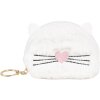 Juleeze JZWA0209 Cartera 12x2x9 cm motivo gato blanco con corazón y llavero