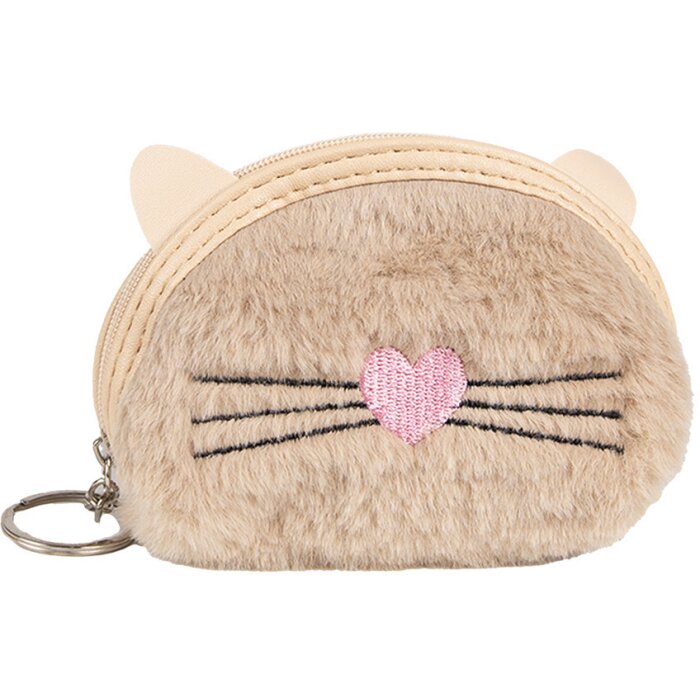 Juleeze JZWA0214 Billetero motivo gato beige 12x2x9 cm