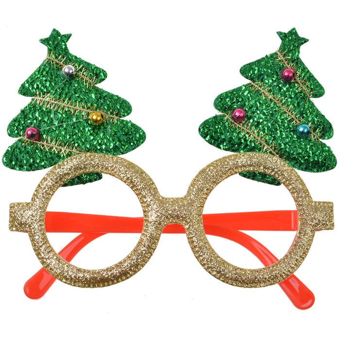 Clayre & Eef Copas de Navidad Abetos Oro 13x3x11 cm