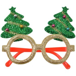 Clayre & Eef Copas de Navidad Abetos Oro 13x3x11 cm