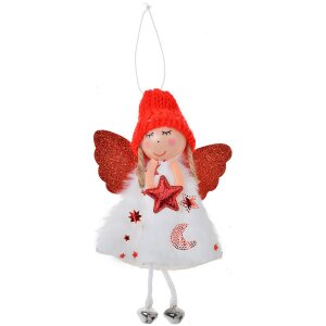 Clayre & Eef 65680R Colgante decorativo ángel...