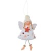 Clayre & Eef 65680W Decoración Colgante Ángel 8x3x15 cm Blanco