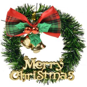 Clayre & Eef 65775 Corona Decorativa Navidad Verde...