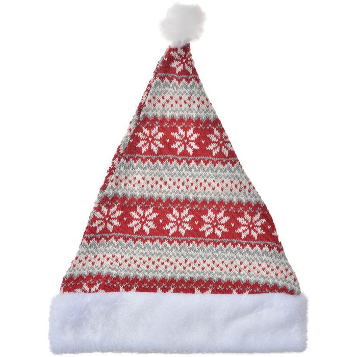 Clayre & Eef 65673 Gorro de Navidad Ø 20x40 cm