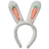 Clayre & Eef Diadema con Orejas Blanco Naranja 13x4x28 cm