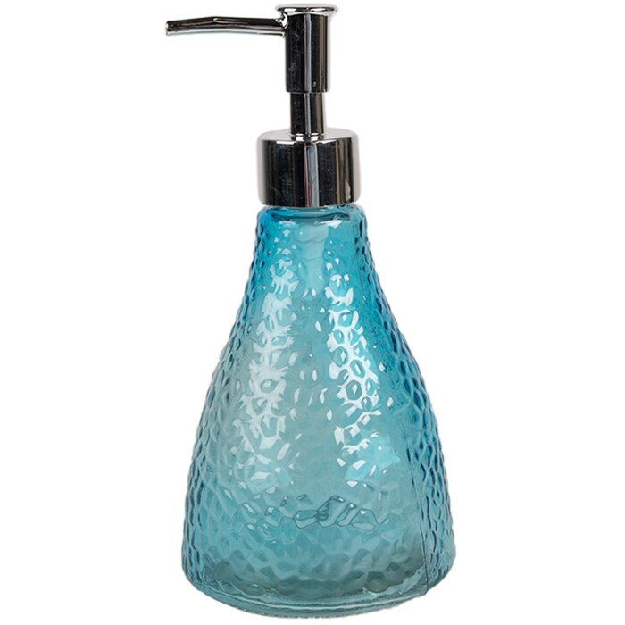 Clayre & Eef 6GL4900BL Jabonera Cristal Azul Ø 9x19 cm 400 ml