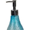 Clayre & Eef 6GL4900BL Jabonera Cristal Azul Ø 9x19 cm 400 ml