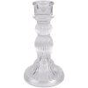 Clayre & Eef 6GL4909 Portavelas Cristal Transparente Ø 8x15 cm