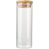 Clayre & Eef tarro de almacenaje transparente Ø 5x16 cm con tapa estilo campestre