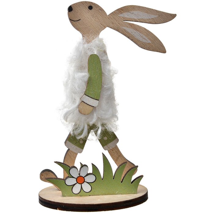 Clayre & Eef 65631 Decoración Conejo 7x4x11 cm