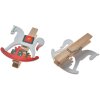 Clayre & Eef 65637 Pinza con caballito balancín juego 6 4x1x4 cm