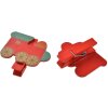 Clayre & Eef 65638 Pinza con juego de locomotoras 8 4x1x3 cm