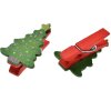 Clayre & Eef 65639 Pinza con árbol de Navidad juego 8 2x1x4 cm
