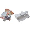 Clayre & Eef 65641 Pinza con osito juego 6 4x1x5 cm