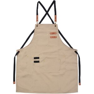 Clayre & Eef KT041.040BE Delantal Beige 75x66 cm