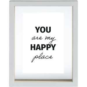 Hama Marco Retrato Happy 10x15 cm Madera MDF Blanco...