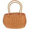 Clayre & Eef 65720 Cesta de almacenaje de plástico marrón 38x24x19/38 cm