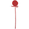 Clayre & Eef 65851 Piruleta Decoración Navideña Rojo Blanco 9x1x41 cm Plástico