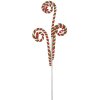 Clayre & Eef 65857 Decoración Bastón de Caramelo 68 cm Plástico Rojo Verde