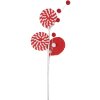 Clayre & Eef 65860 Decoración Piruleta rojo-blanco 12x1x42 cm