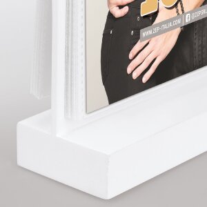 ZEP Marco de madera Limerick Blanco 12 fotos 10x15 cm con bolsillos