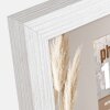 ZEP marco de madera hall 10x15 cm perfil bloque blanco cristal transparente para colgar de pie
