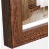 ZEP marco de madera pasillo 15x20 cm marrón claro perfil de bloque de vidrio