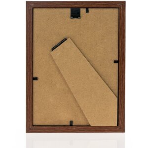 ZEP marco de madera hall 20x30 cm perfil bloque marrón con cristal transparente