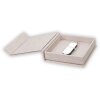ZEP USB Box Modena Lino beige 11x11x3 cm con foto recortada sin memoria USB