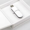 ZEP USB Box Alba Blanco Foto recortable 9x9 cm 11x11x3 cm sin memoria USB