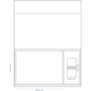 ZEP USB caja de fotos Lodi lino gris 23x12.5x5 cm sin memoria USB