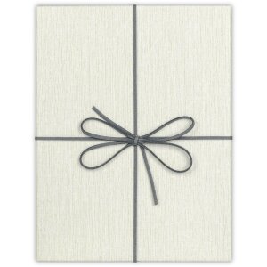 ZEP Box Piacenza B 32x32x4 cm Caja de regalo con lazo Gris