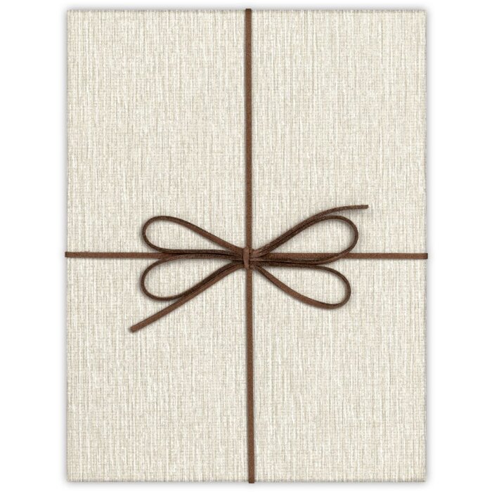 ZEP Box Piacenza A 26x26x4 cm Caja de regalo de papel con lazo Marrón