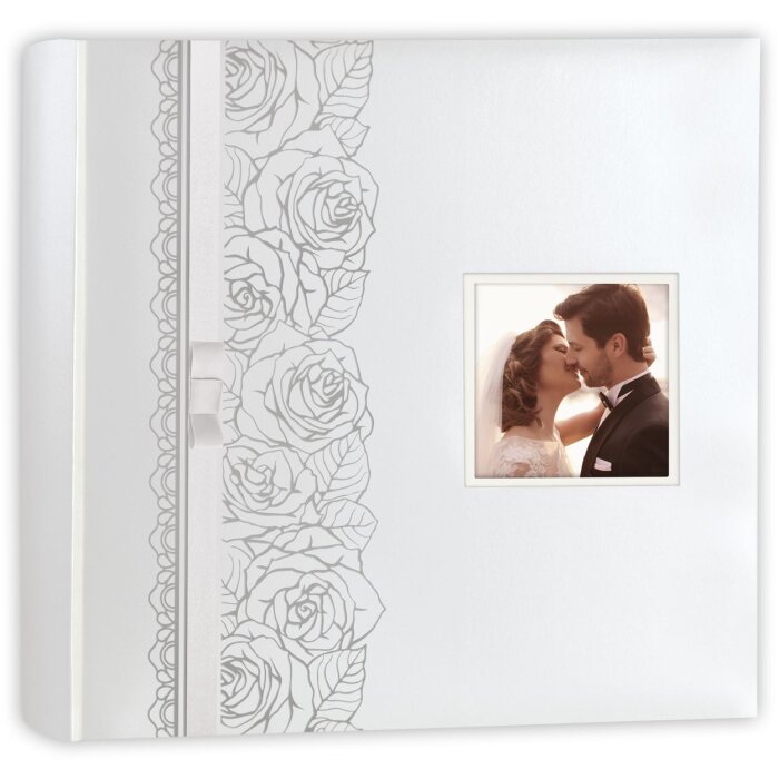ZEP Álbum de Fotos de Boda Margaret Blanco 32x32 cm 100 páginas motivo rosa