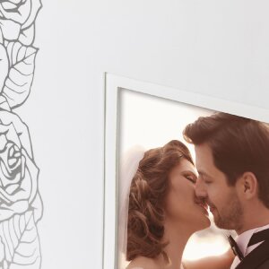 ZEP Álbum de Fotos de Boda Margaret Blanco 32x32 cm 100 páginas motivo rosa